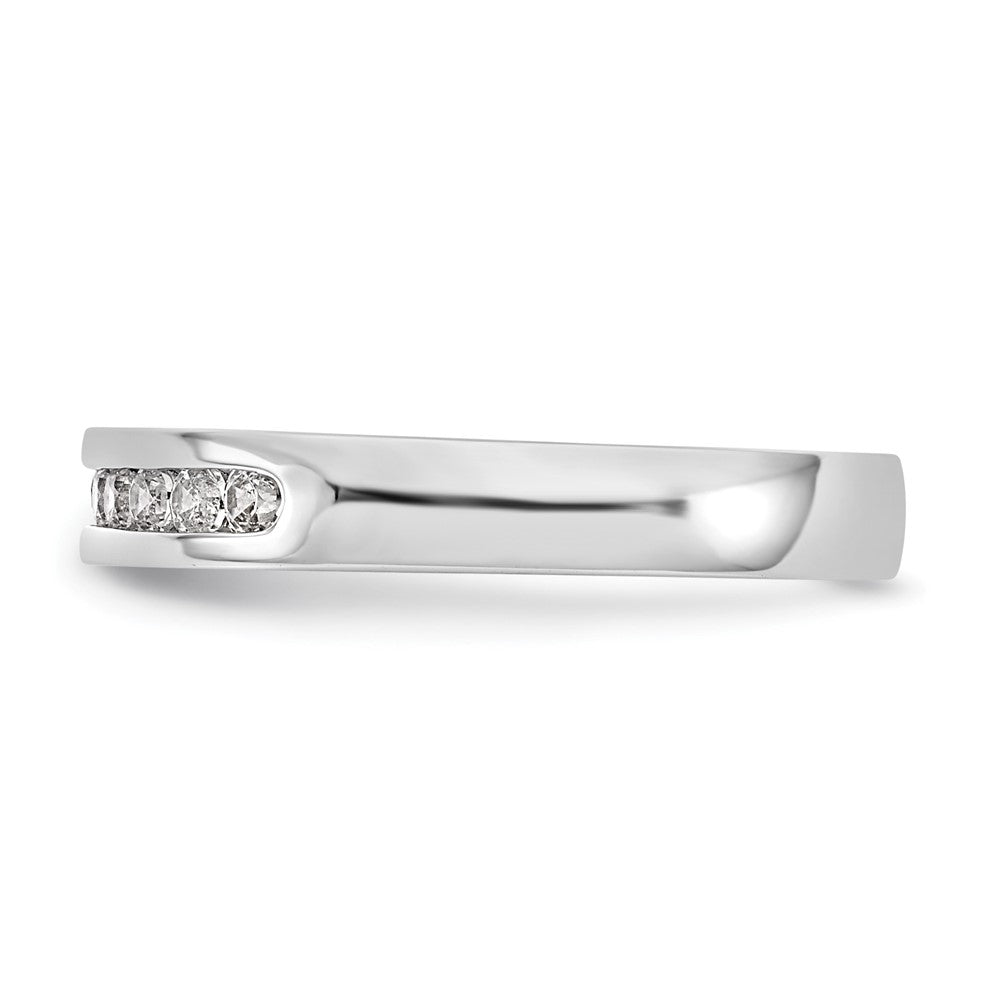 Platinum 9-Stone 1/4 carat Round Diamond Complete Channel Band