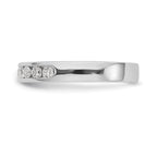 Platinum 9-Stone 1/2 carat Round Diamond Complete Channel Band