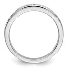 Platinum 9-Stone 3/4 carat Round Diamond Complete Channel Band