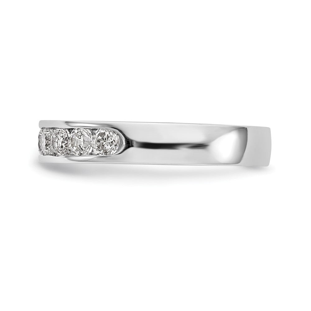 Platinum 9-Stone 7/8 carat Round Diamond Complete Channel Band