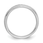 14K White Gold 9-Stone 1/5 carat Round Diamond Complete Channel Band
