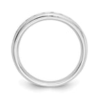 14K White Gold 9-Stone 3/8 carat Round Diamond Complete Channel Band