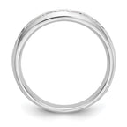 14K White Gold 9-Stone 1/2 carat Round Diamond Complete Channel Band