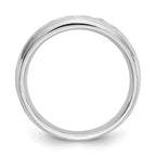 14K White Gold 9-Stone 5/8 carat Round Diamond Complete Channel Band