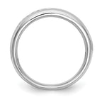 14K White Gold 9-Stone 3/4 carat Round Diamond Complete Channel Band