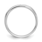 14K White Gold 9-Stone 1/8 carat Round Diamond Complete Channel Band