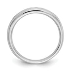 14K White Gold 9-Stone 1/3 carat Round Diamond Complete Channel Band