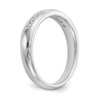 14K White Gold 9-Stone 1/3 carat Round Diamond Complete Channel Band