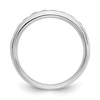 14K White Gold 9-Stone 1/2 carat Round Diamond Complete Channel Band