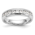 14K Yellow Gold 9-Stone Diamond Channel Band