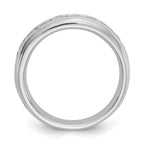 14K White Gold 9-Stone 7/8 carat Round Diamond Complete Channel Band