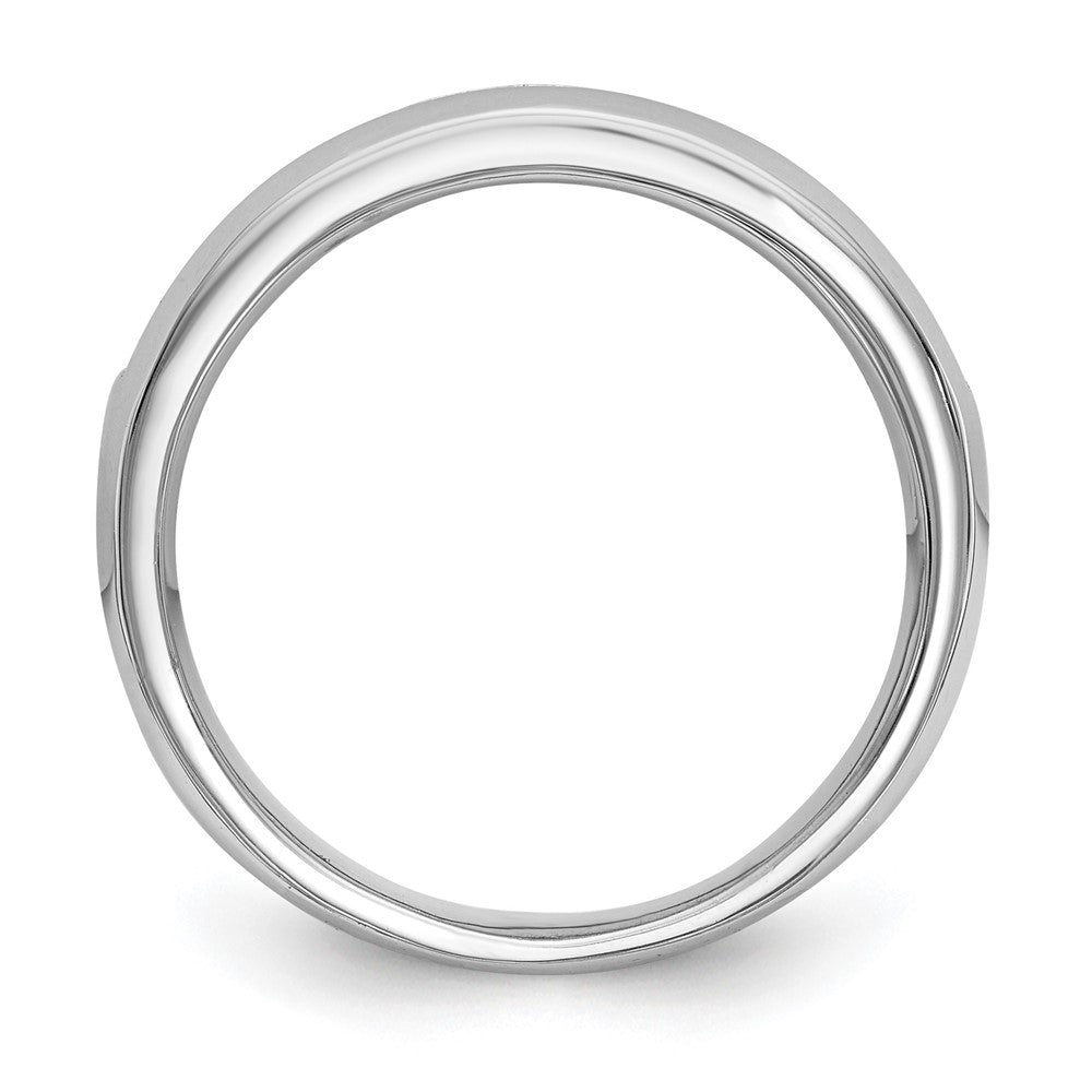 14K White Gold 9-Stone 1 carat Round Diamond Complete Channel Band