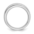14K White Gold 9-Stone 1.38 carat Round Diamond Complete Channel Band