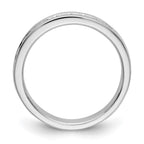 14K White Gold 10-Stone 1/3 carat Round Diamond Complete Channel Band