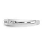 14K White Gold 11-Stone 1/6 carat Round Diamond Complete Channel Band