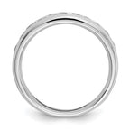 14K White Gold 11-Stone 1/2 carat Round Diamond Complete Channel Band