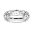 14K White Gold 11-Stone 3/4 carat Round Diamond Complete Channel Band