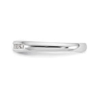14K White Gold 11-Stone 1/6 carat Round Diamond Complete Channel Band