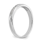 14K White Gold 11-Stone 1/5 carat Round Diamond Complete Channel Band