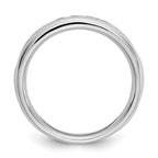 14K White Gold 11-Stone 3/8 carat Round Diamond Complete Channel Band