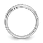 14K White Gold 11-Stone 1/2 carat Round Diamond Complete Channel Band