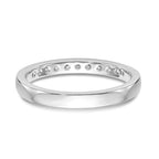 14k White Gold True Origin Lab Grown SI/VS Near Colorless 1/3 carat Round Diamond Men's Complete Channel Band