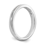 14K White Gold 11-Stone 1/5 carat Round Diamond Complete Channel Band