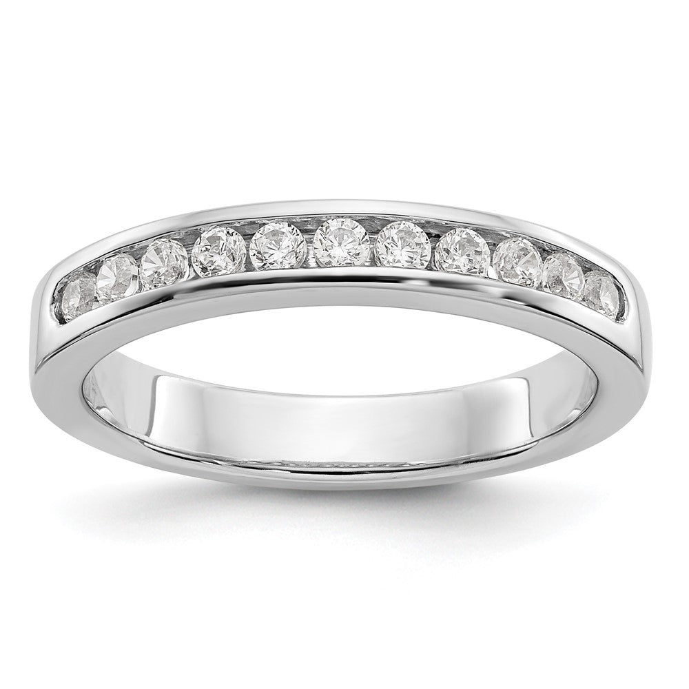 Platinum 11-Stone Diamond Channel Band VS quality