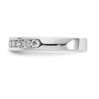 Platinum 11-Stone 1/2 carat Round Diamond Complete Channel Band