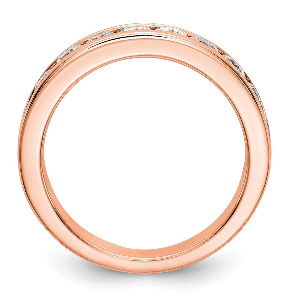 14KR 11-Stone Diamond Channel Band