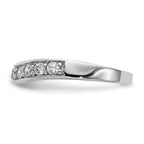 14K White Gold Diamond Band