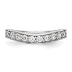 14K White Gold Diamond Band
