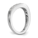 14K White Gold Diamond Band