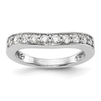 14K White Gold Diamond Band
