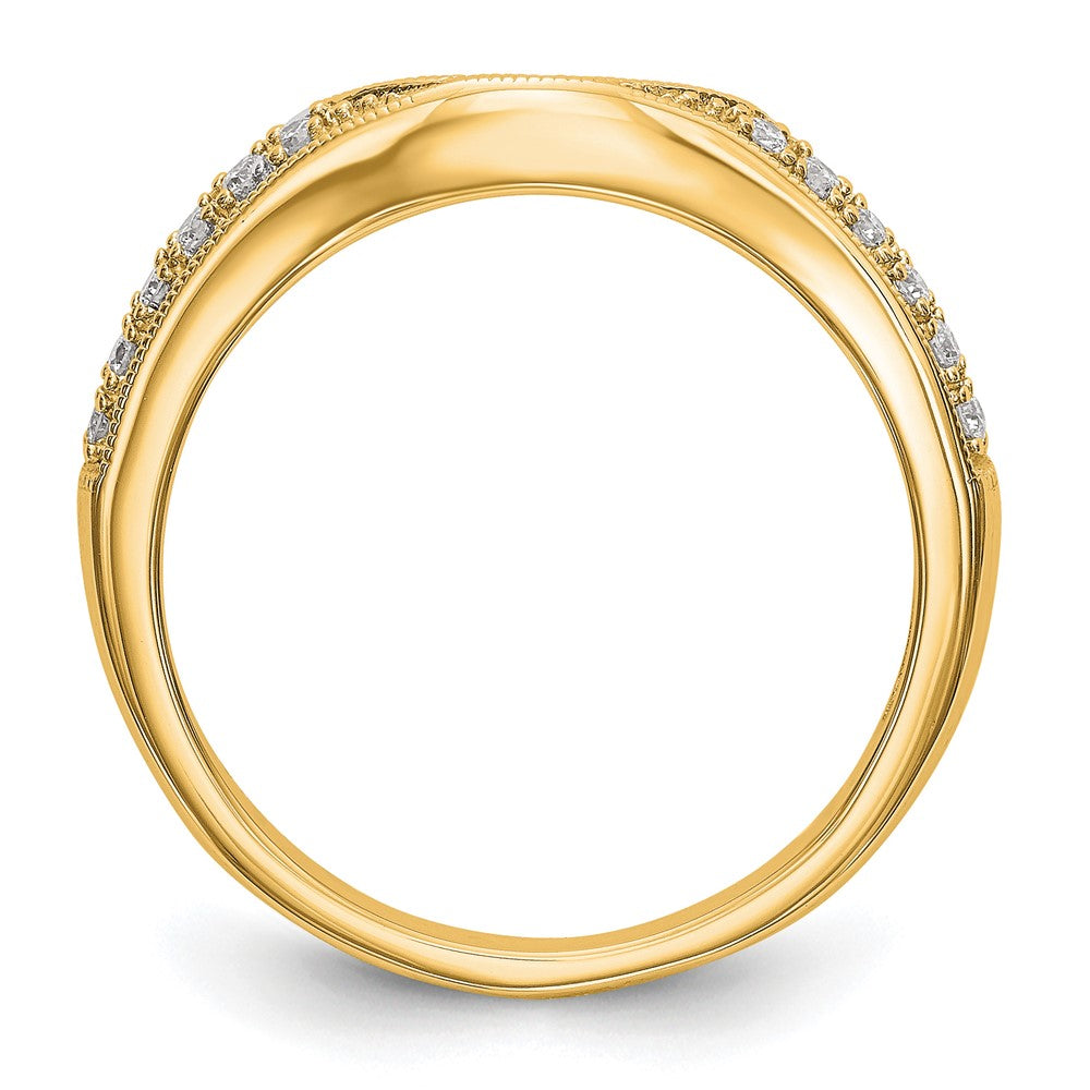 14K Yellow Gold Diamond Band