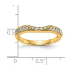 14K Yellow Gold Diamond Band