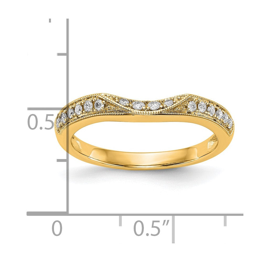 14K Yellow Gold Diamond Band