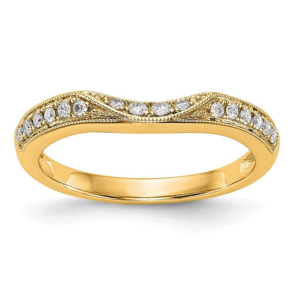 14K Yellow Gold Diamond Band