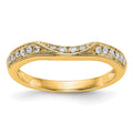 14K Yellow Gold Diamond Band
