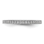 14K White Gold 1/6 carat Diamond Complete Wedding Band