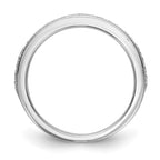 14K White Gold 1/6 carat Diamond Complete Wedding Band
