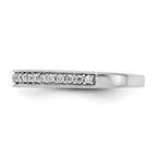 14K White Gold 1/4 carat Diamond Complete Wedding Band