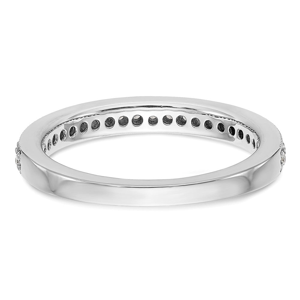 14K White Gold 1/4 carat Diamond Complete Wedding Band