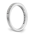 14K White Gold 1/4 carat Diamond Complete Wedding Band