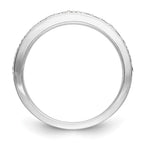 14K White Gold Diamond Band