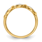 14K Yellow Gold Diamond Band