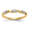 14K Yellow Gold Diamond Band