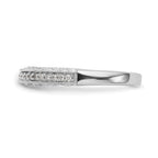 14K White Gold 1/4 carat Diamond Complete Wedding Band