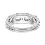 14K White Gold Diamond Band