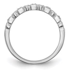 14K White Gold Diamond Band